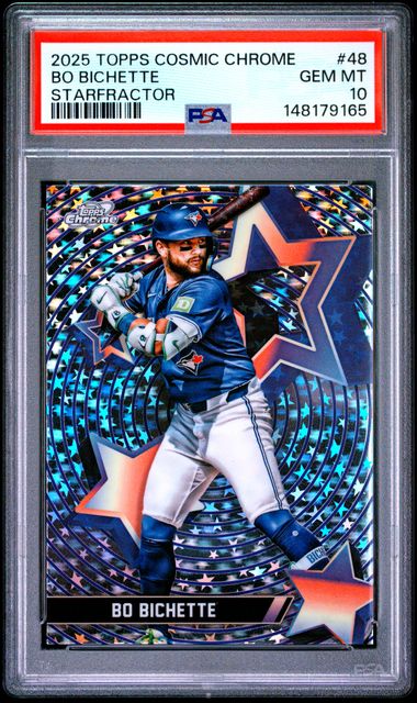 2025 Topps Topps Chrome Blue #SF-48 Bo Bichette Starfractor front