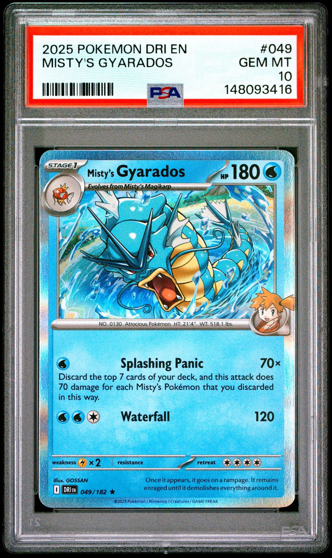 2025 Pokemon POKEMON DRI EN-DESTINED RIVALS #049 Misty's Gyarados front