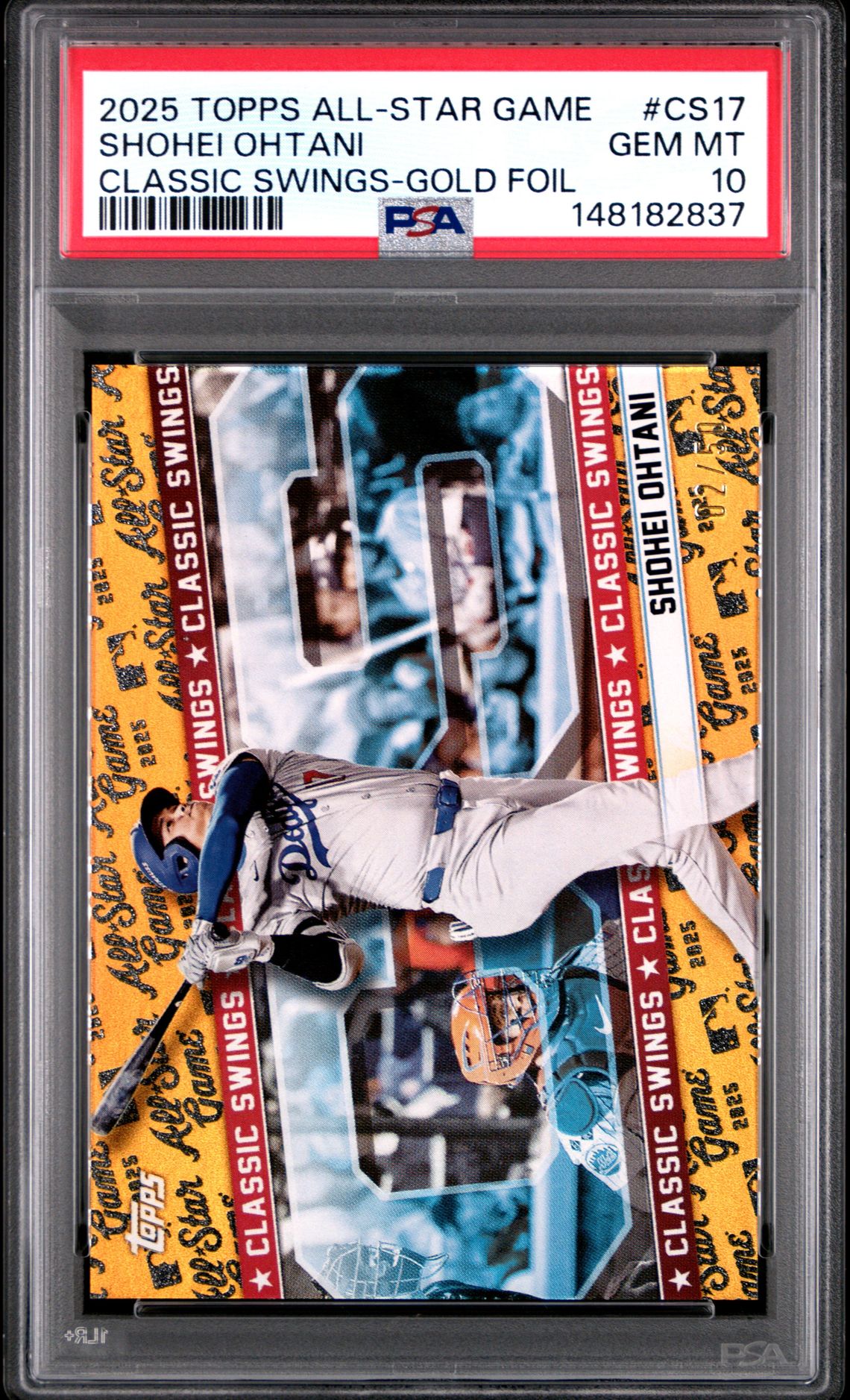 2025 Topps TOPPS ALL-STAR GAME CLASSIC SWINGS Gold #CS17 Shohei Ohtani front
