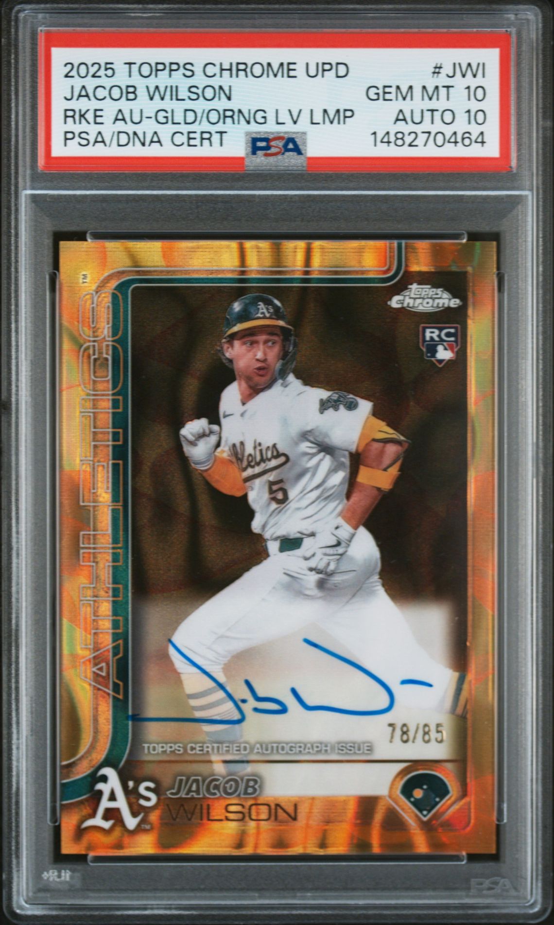 2025 Topps TOPPS CHROME UPDATE ROOKIE AUTOGRAPHS Gold #JWI Jacob Wilson front