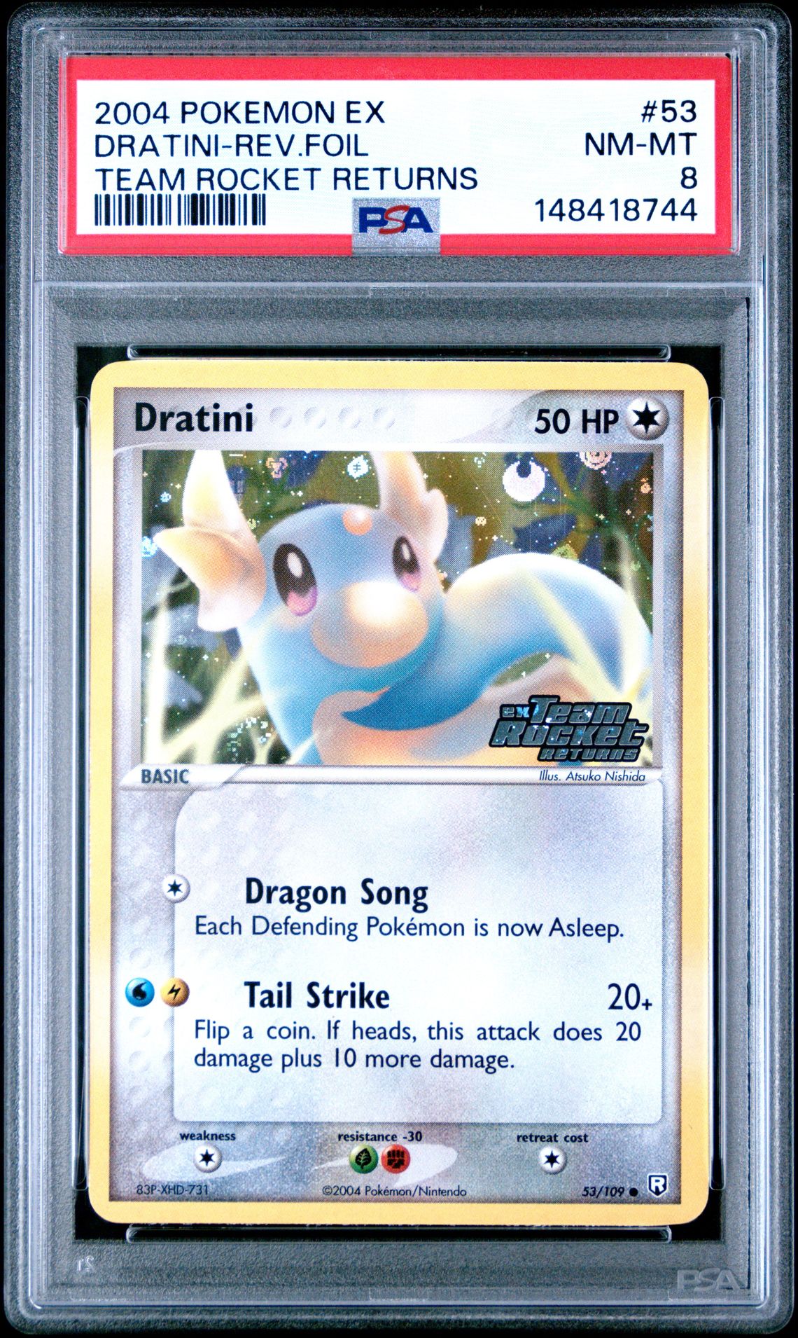 2004 Pokemon POKEMON EX TEAM ROCKET RETURNS #53 Dratini-Rev.Foil front
