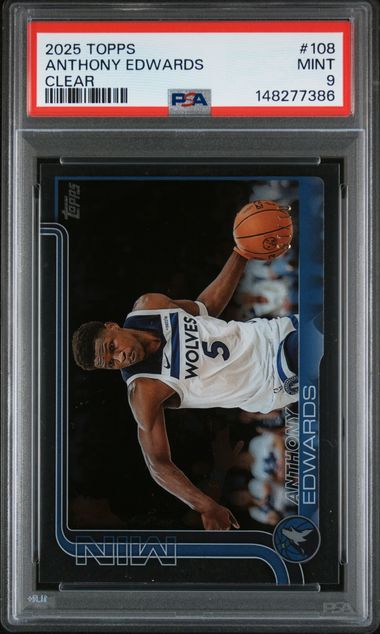 2025 Topps BLACKOUT #108 Anthony Edwards front