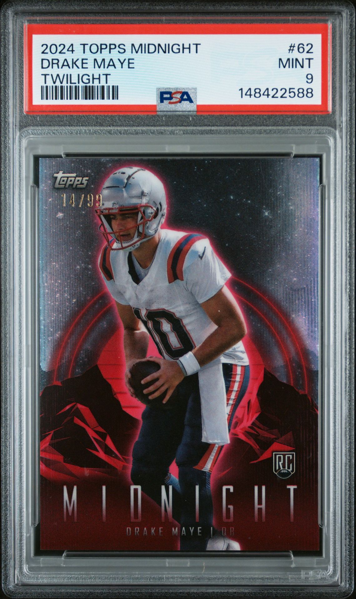 2024 Topps TOPPS MIDNIGHT TWILIGHT #62 Drake Maye front