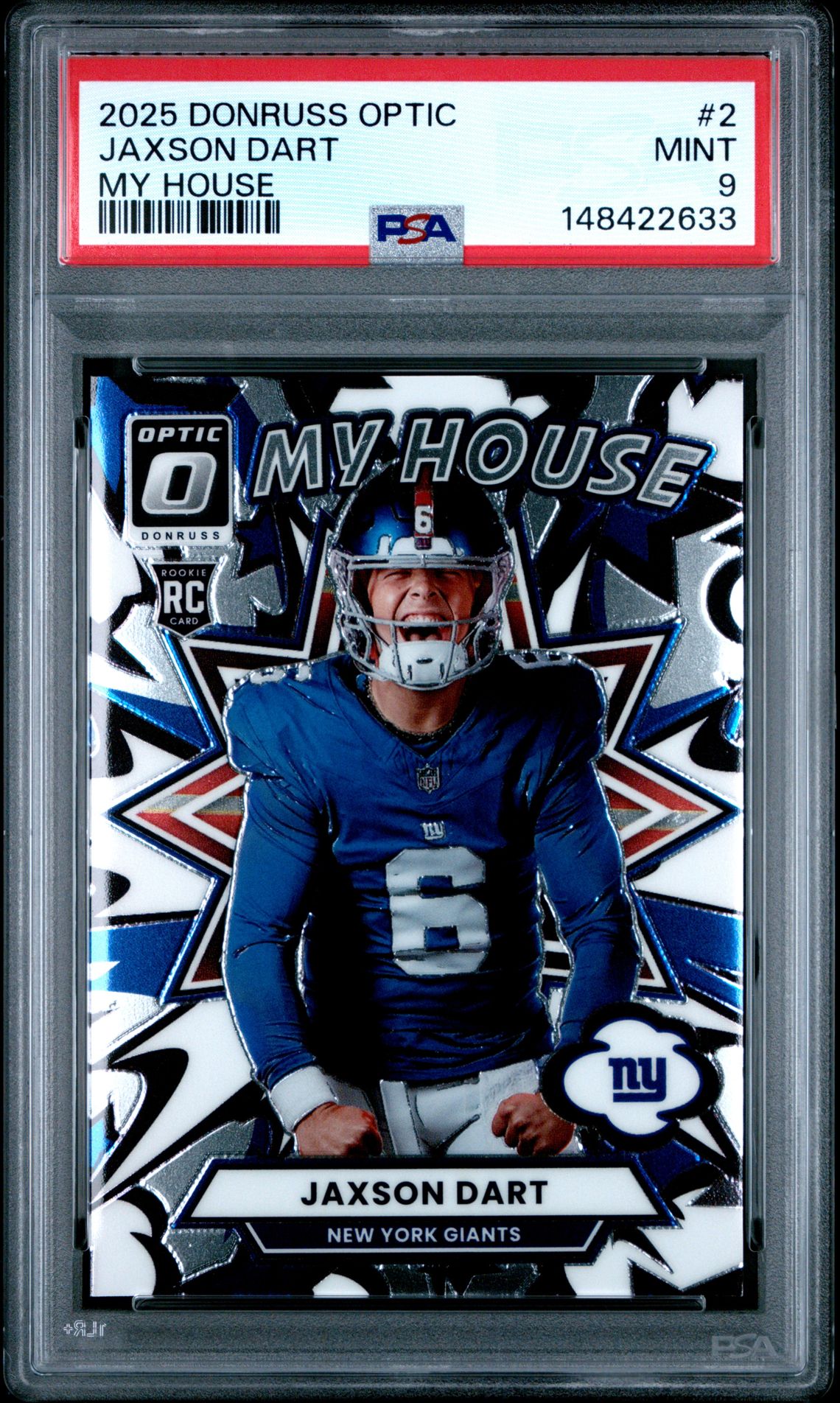 2025 Panini PANINI DONRUSS OPTIC MY HOUSE #2 Jaxson Dart front