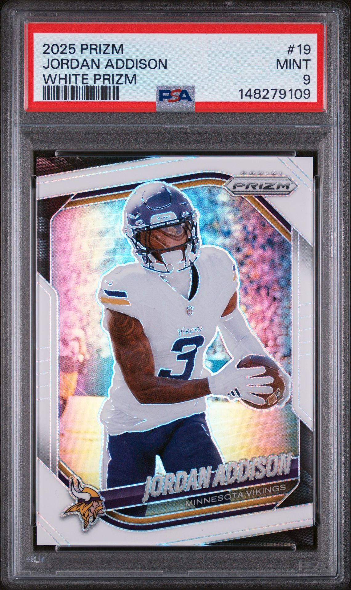 2025 Panini PANINI PRIZM WHITE PRIZM #19 Jordan Addison front