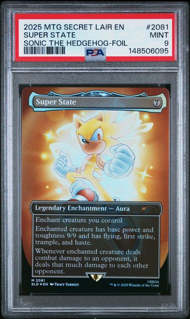 2025 MTG MAGIC THE GATHERING SECRET LAIR DROP SONIC THE HEDGEHOG-FOIL #2081 Super State front