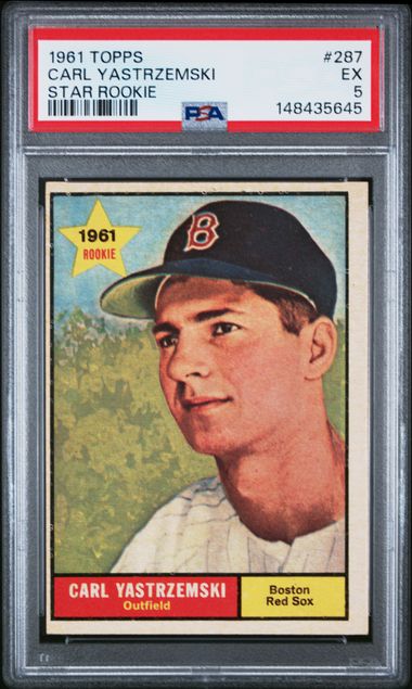 1961 Topps TOPPS STAR ROOKIE #287 Carl Yastrzemski front