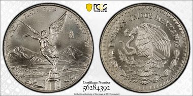 2000-Mo 1/4 oz Libertad Ag MS68