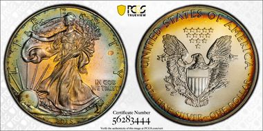 2015 $1 Silver Eagle MS67