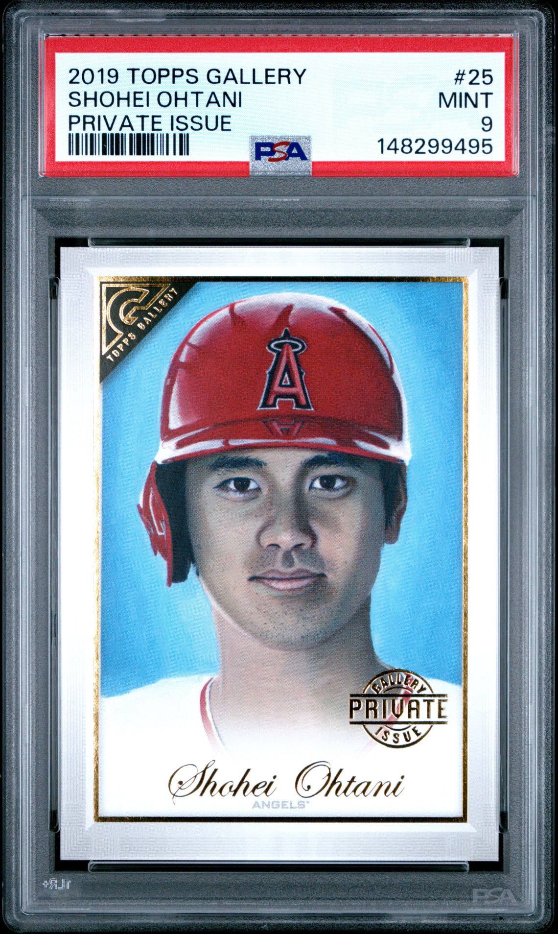 2019 Topps TOPPS GALLERY PRIVATE ISSUE #25 Shohei Ohtani front