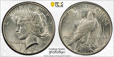 1926-S $1 AU58
