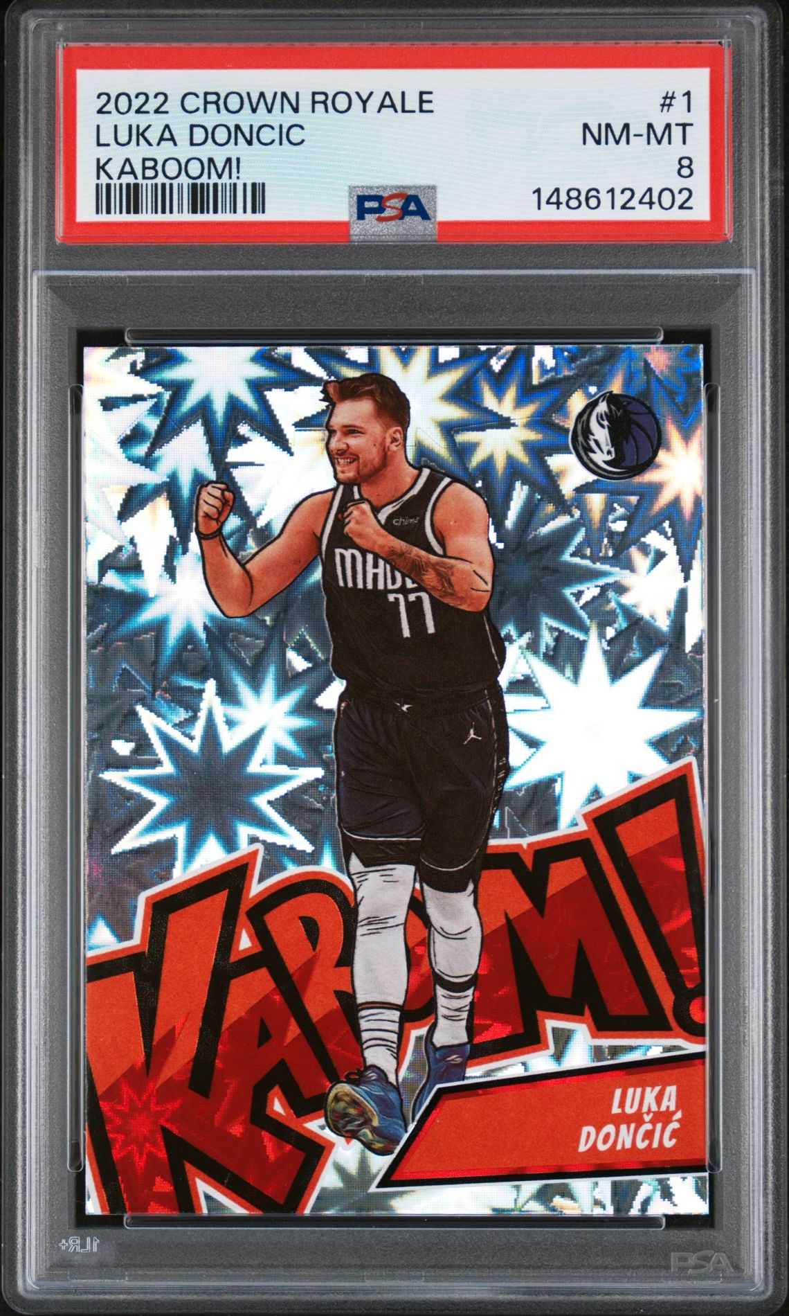 2022 Panini PANINI CROWN ROYALE KABOOM! #1 Luka Doncic front