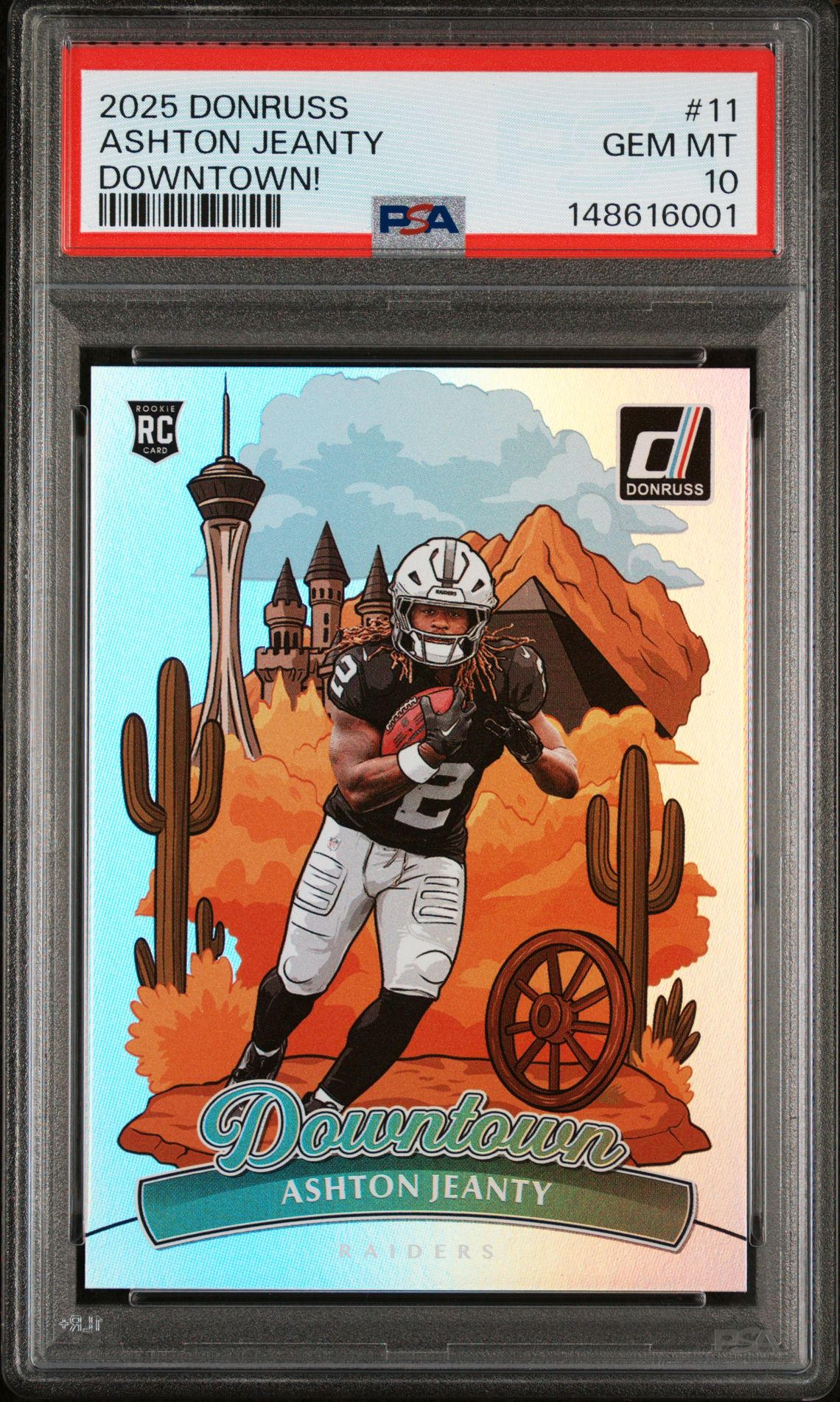 2025 Panini Donruss Downtown Ashton Jeanty #11 Gem Mt 10 front