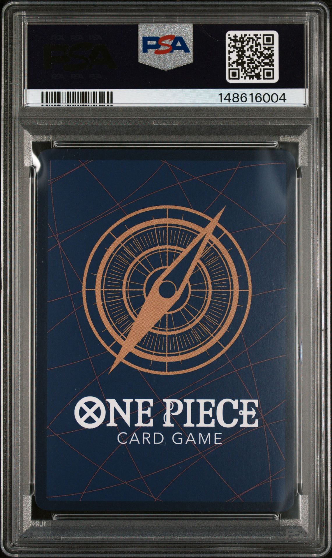 2025 One Piece Op13-Carrying On His Will Monkey D. Luffy #118 (Wanted Alternate Art) Gem Mt 10 back view - PSA certificate #148616004