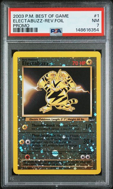 2003 Pokemon Reverse Holo #1 Electabuzz front