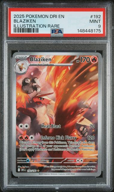 2025 Pokemon POKEMON DRI EN-DESTINED RIVALS Illustration Rare #192 Blaziken front