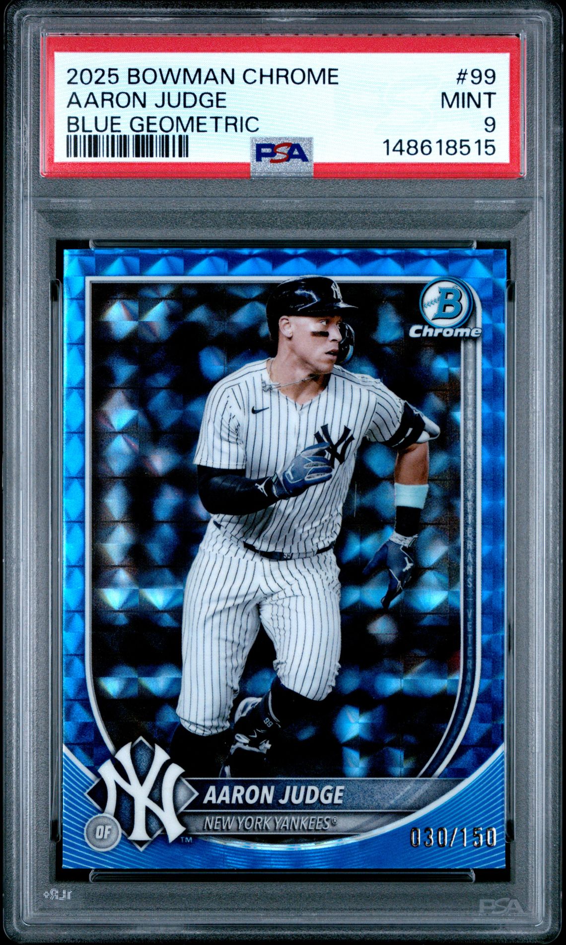 2025 Bowman BOWMAN CHROME ORANGE #99 Aaron Judge front