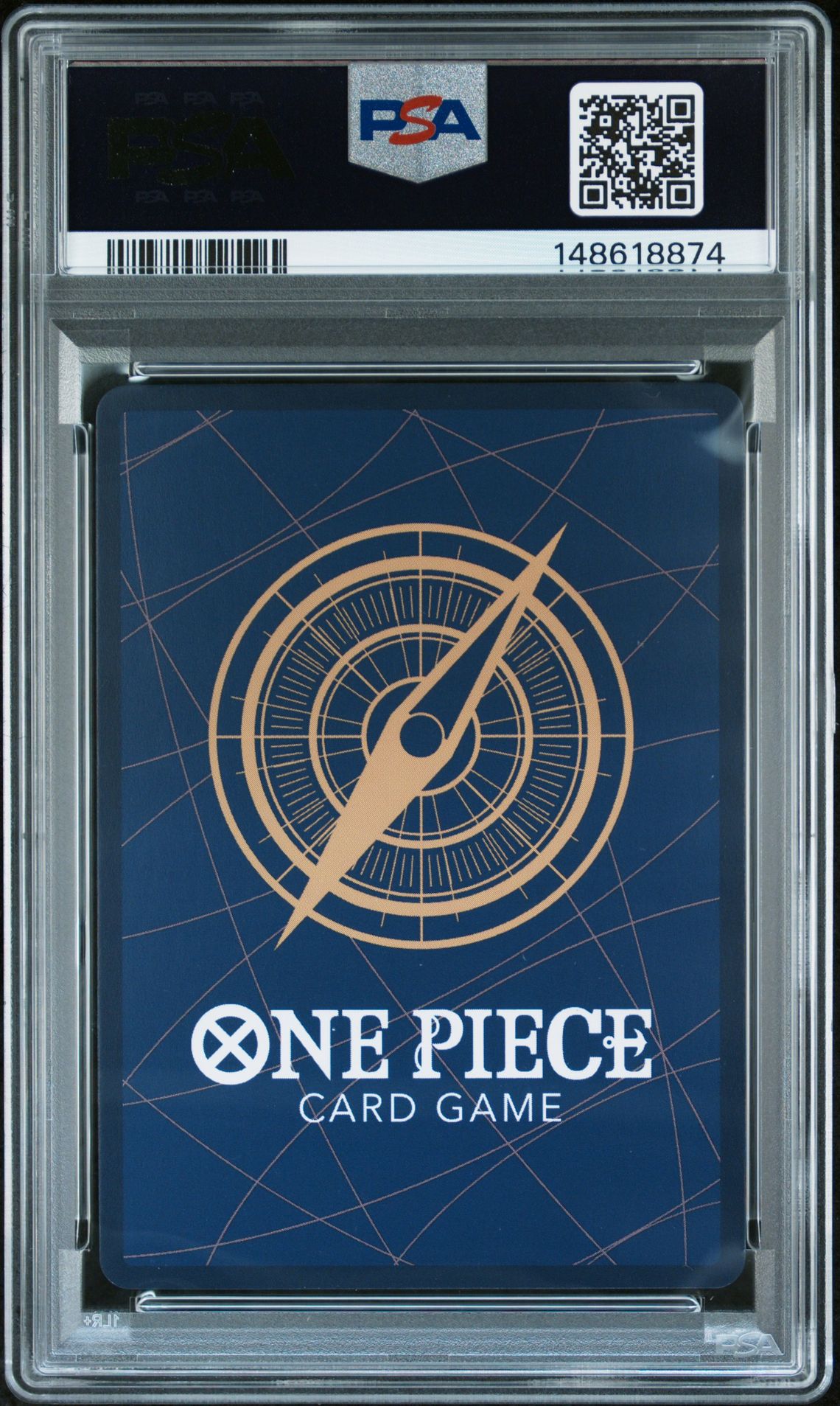 2022 One Piece Op01-Romance Dawn Trafalgar Law #047 (Alternate Art-Errata) Gem Mt 10 back view - PSA certificate #148618874