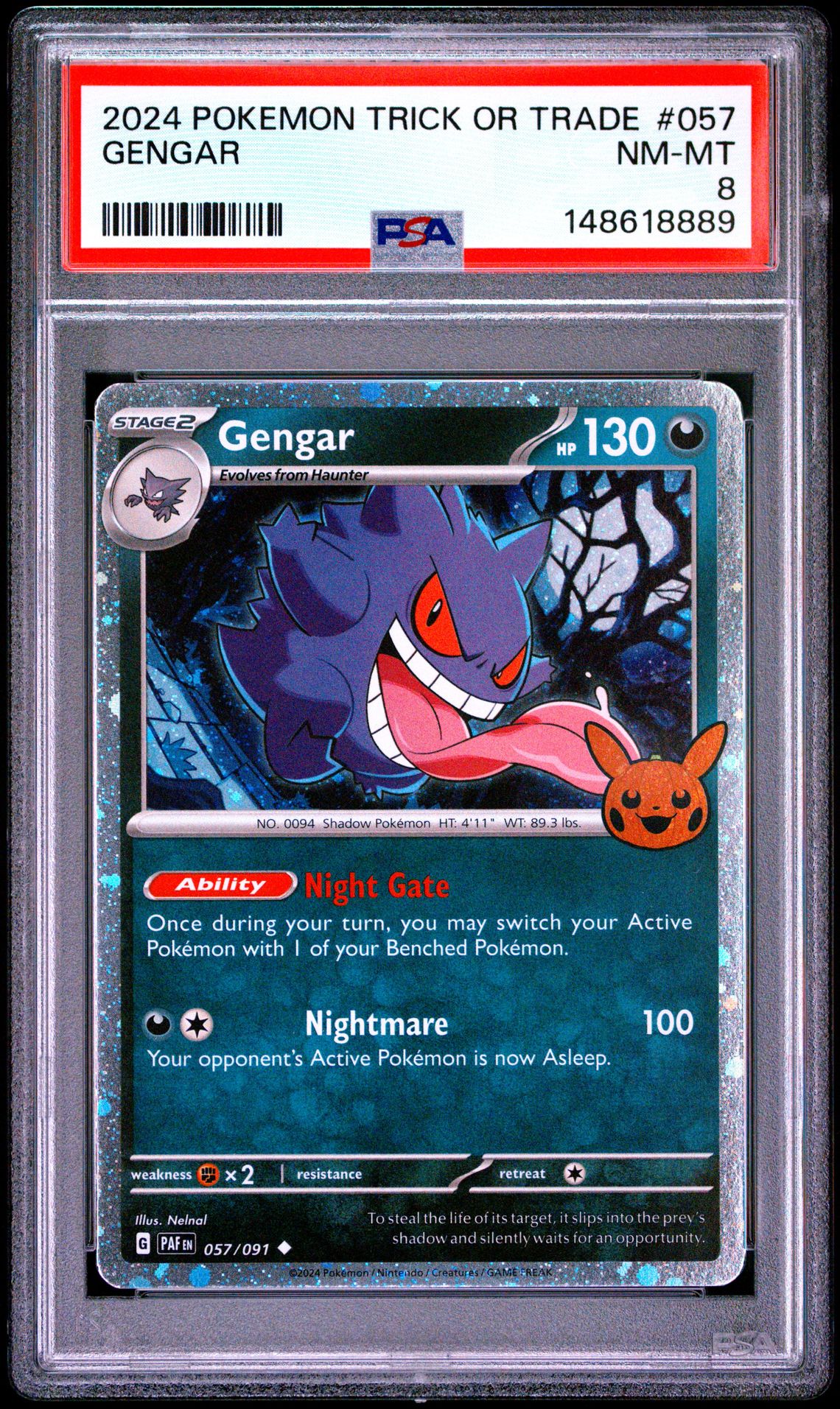 2024 Pokemon Trick Or Trade Gengar #057 Nm-Mt 8 front