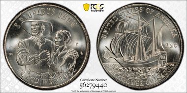 2026-P 25C Mayflower Compact First Strike MS66