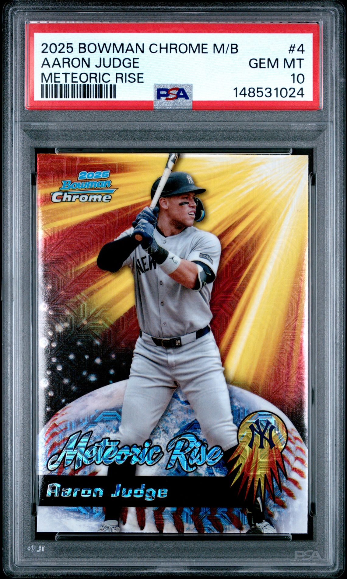 2025 Bowman Bowman Chrome #4 Aaron Judge front