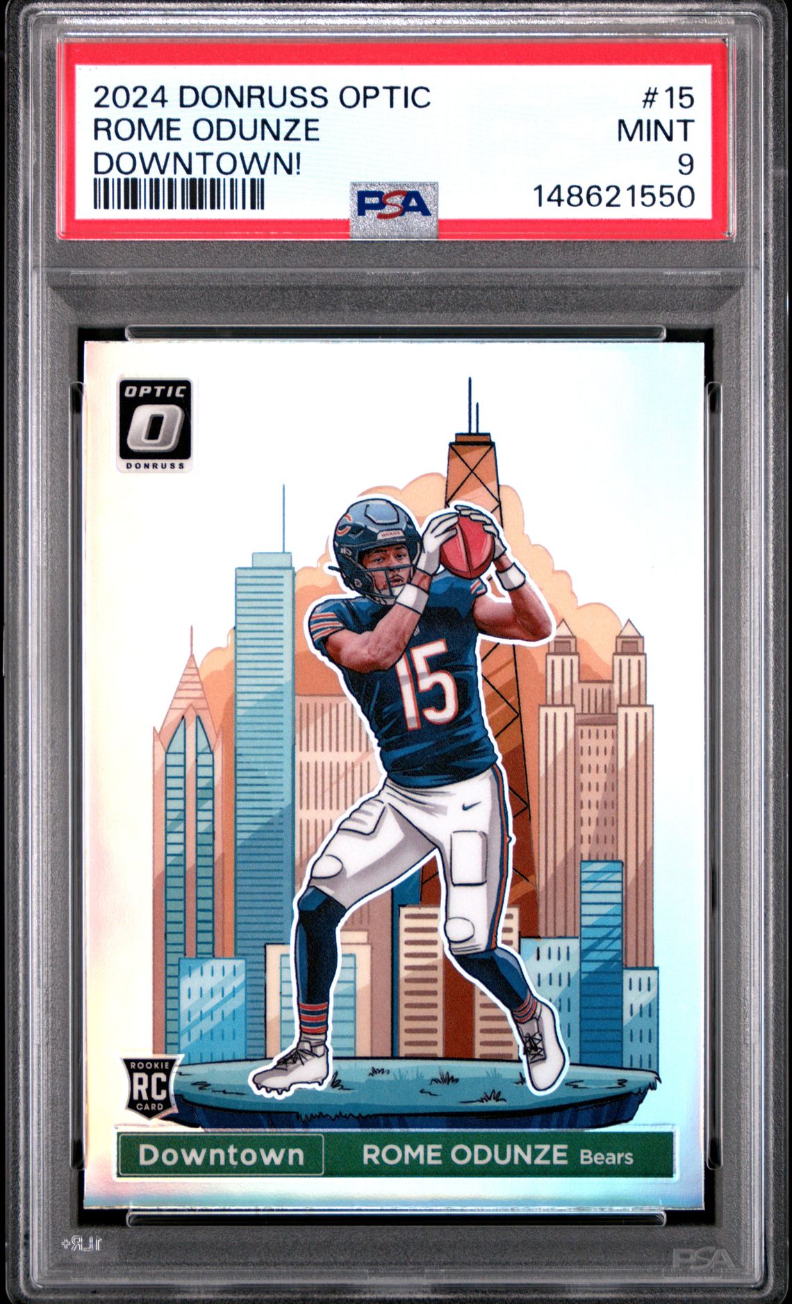 2024 Panini PANINI DONRUSS OPTIC DOWNTOWN! #15 Rome Odunze front