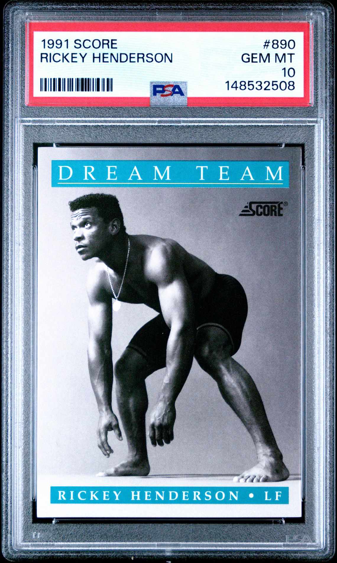 1991 Score SCORE #890 Rickey Henderson front