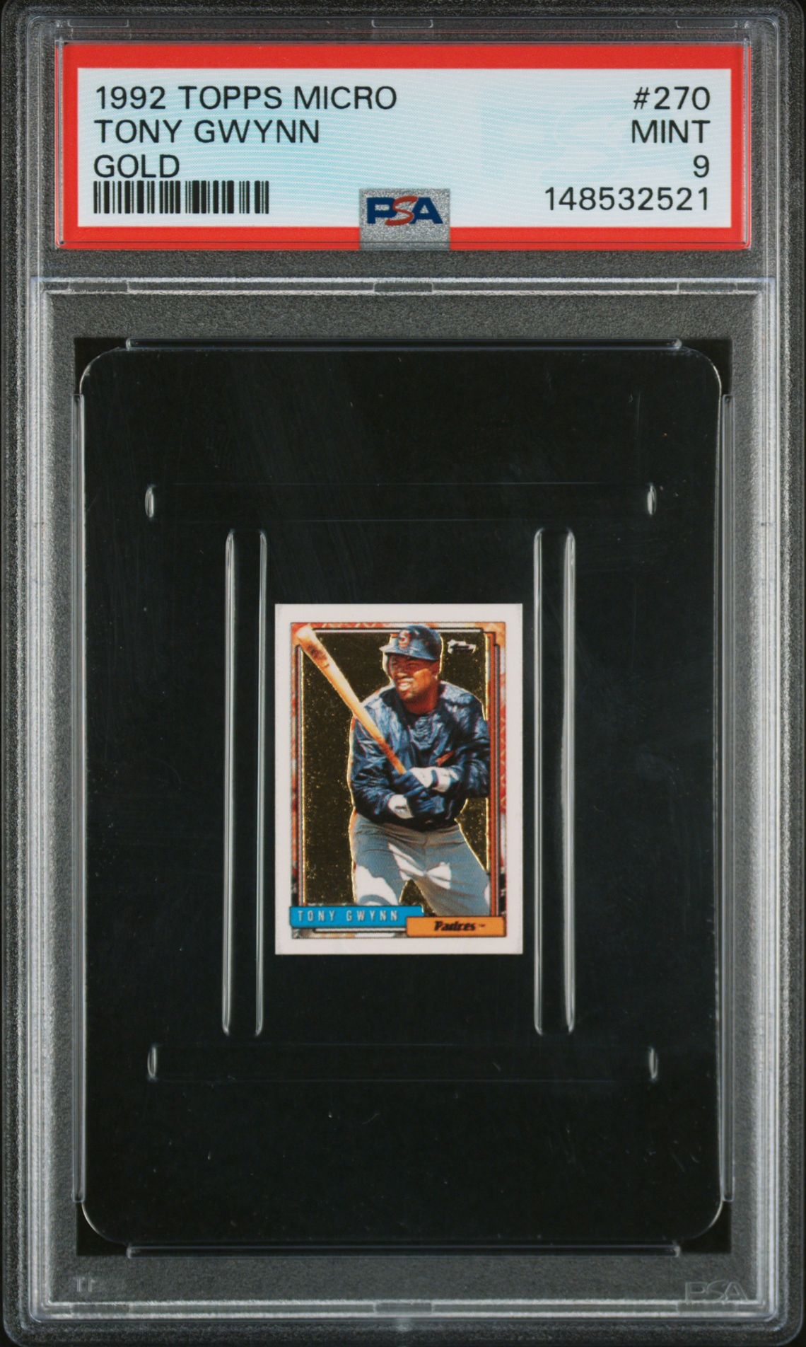 1992 Topps TOPPS MICRO GOLD #270 Tony Gwynn front