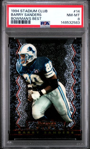 1994 Bowman Bowman's Best #14 Barry Sanders front