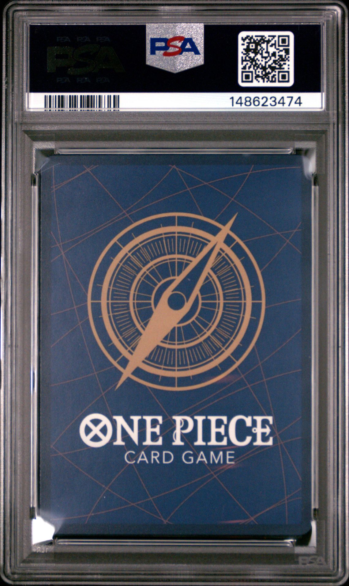 2025 One Piece Op10-Royal Blood Divine Departure #019 (Alternate Art) Gem Mt 10 back view - PSA certificate #148623474