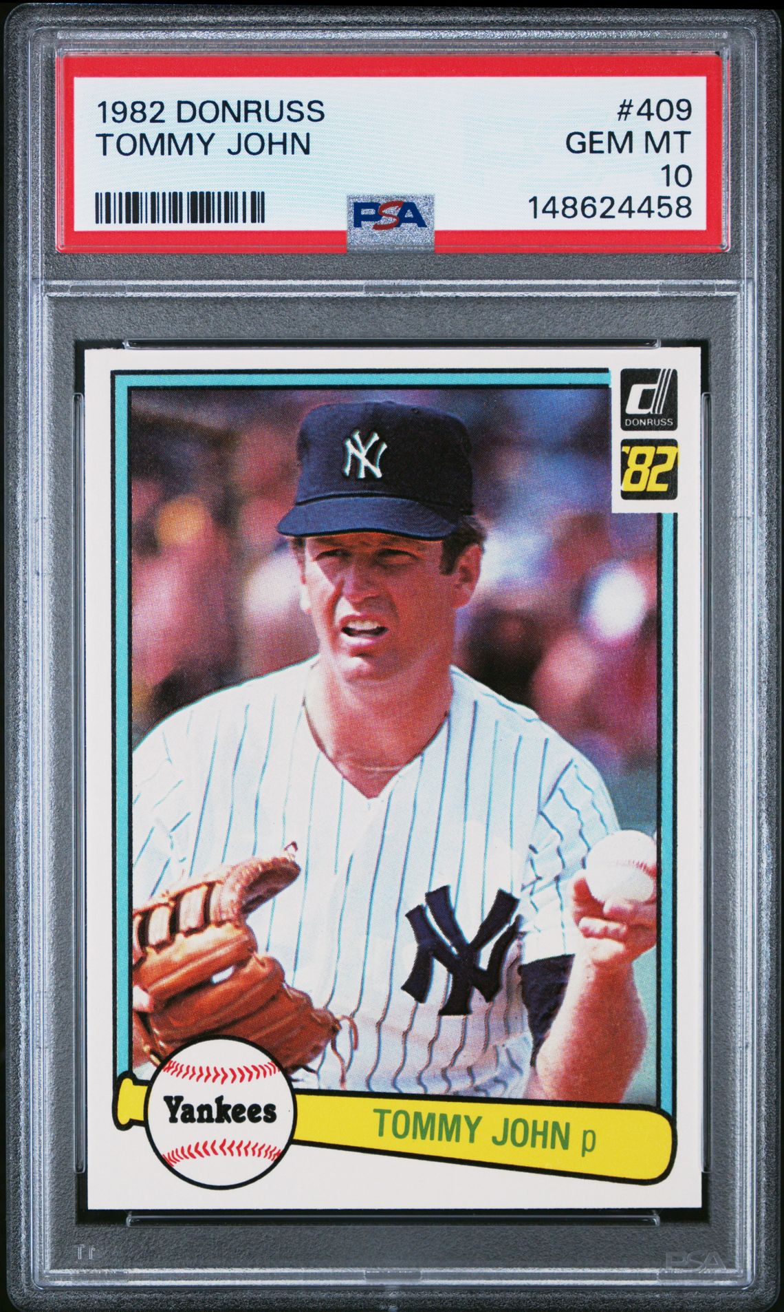 1982 Donruss DONRUSS #409 Tommy John front