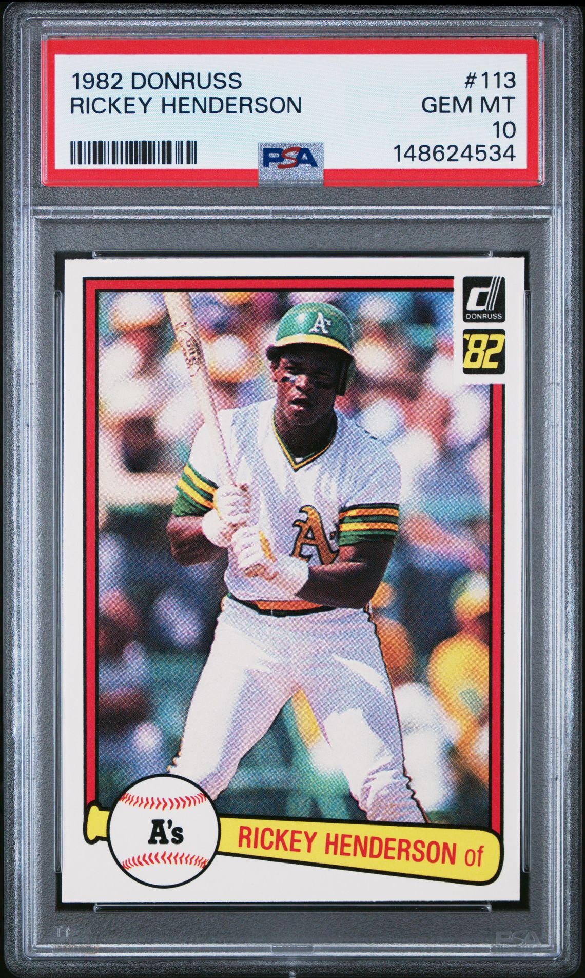 1982 Panini DONRUSS #113 Rickey Henderson front
