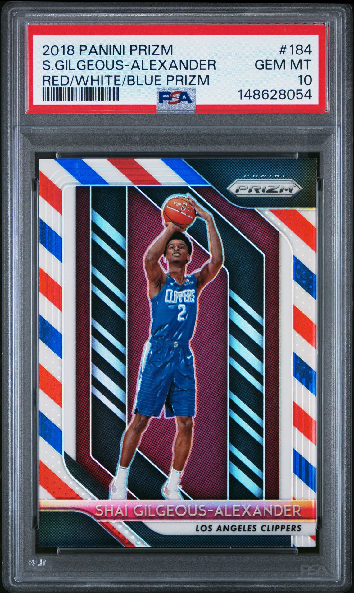 2018 Panini PANINI PRIZM RED/WHITE/BLUE PRIZM #184 S.Gilgeous-Alexander front