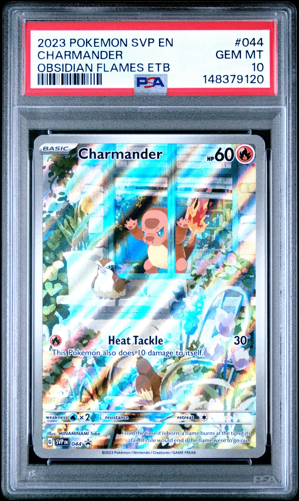 2023 Pokemon POKEMON SVP EN-SV BLACK STAR PROMO OBSIDIAN FLAMES ETB #044 Charmander front