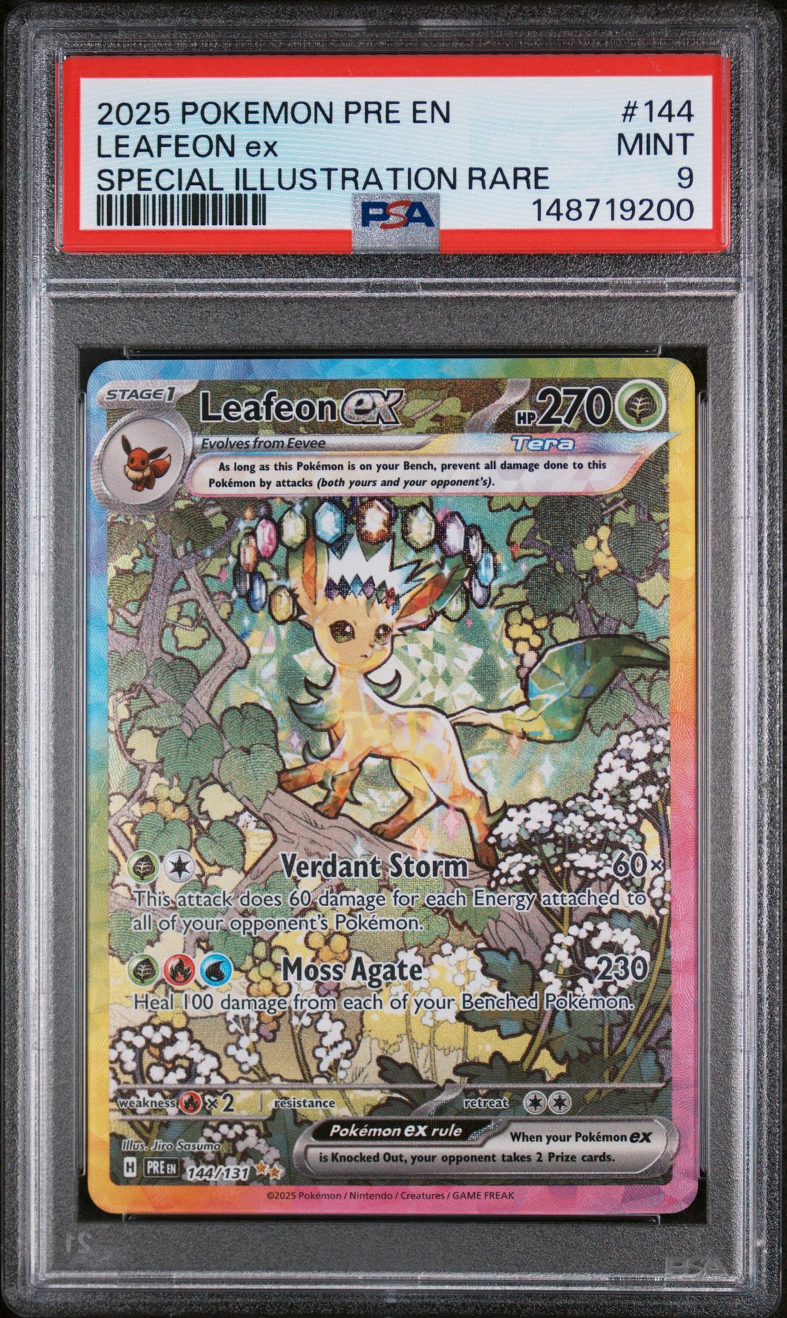 2025 Topps Topps Chrome SPECIAL ILLUSTRATION RARE #CG-VW Leafeon EX front