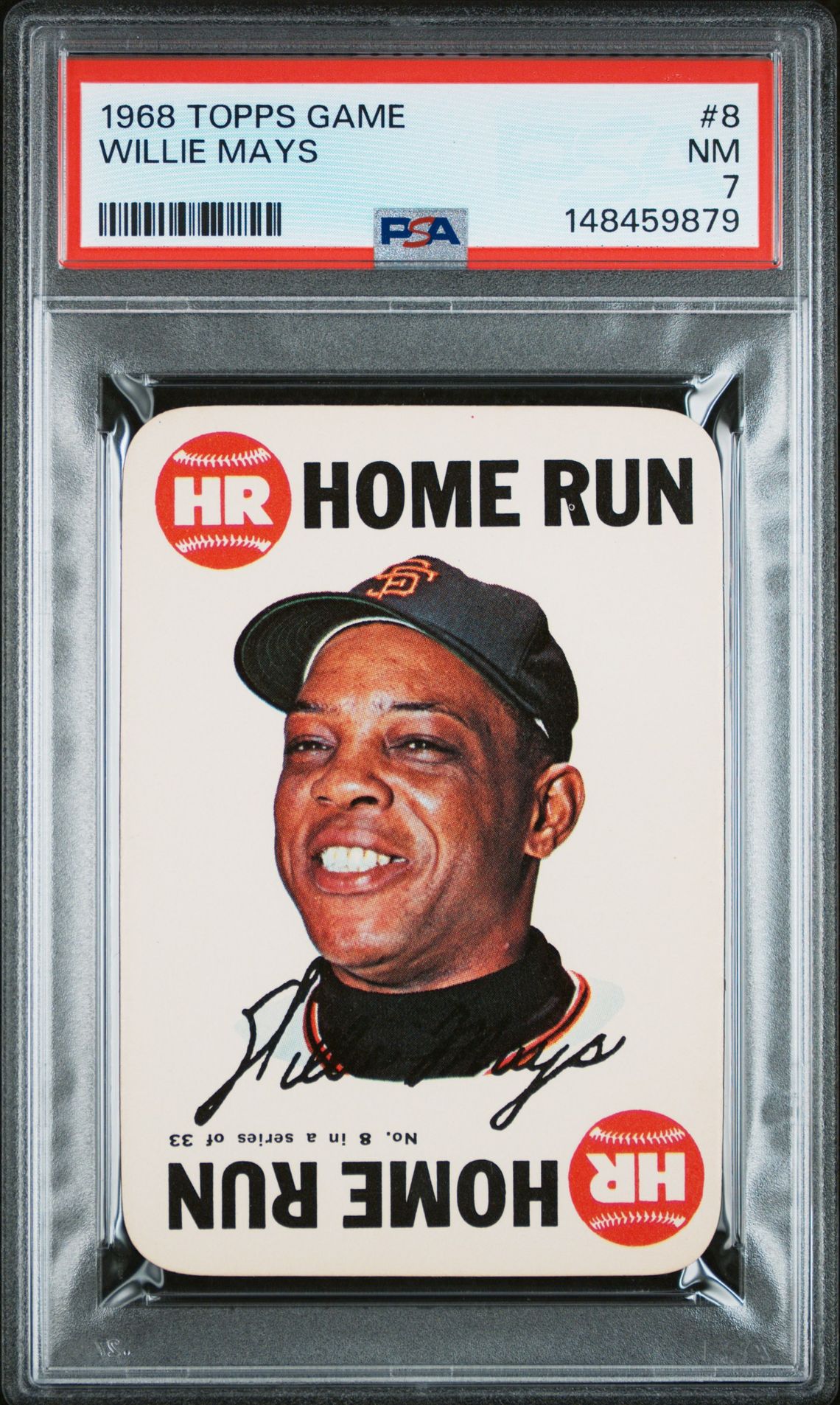 1968 Topps TOPPS GAME #8 Willie Mays front