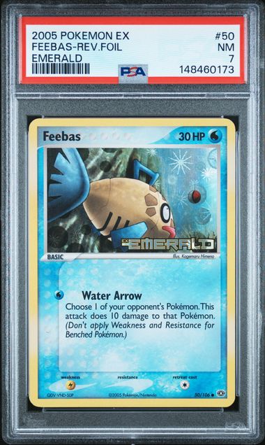 2005 Pokemon Emerald #50 Feebas-Rev.foil front
