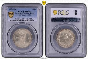 1925-D 3 Mk 1000 Years J-321 MS66