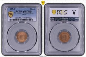 1923-F Rtpfg J-306 MS67RD