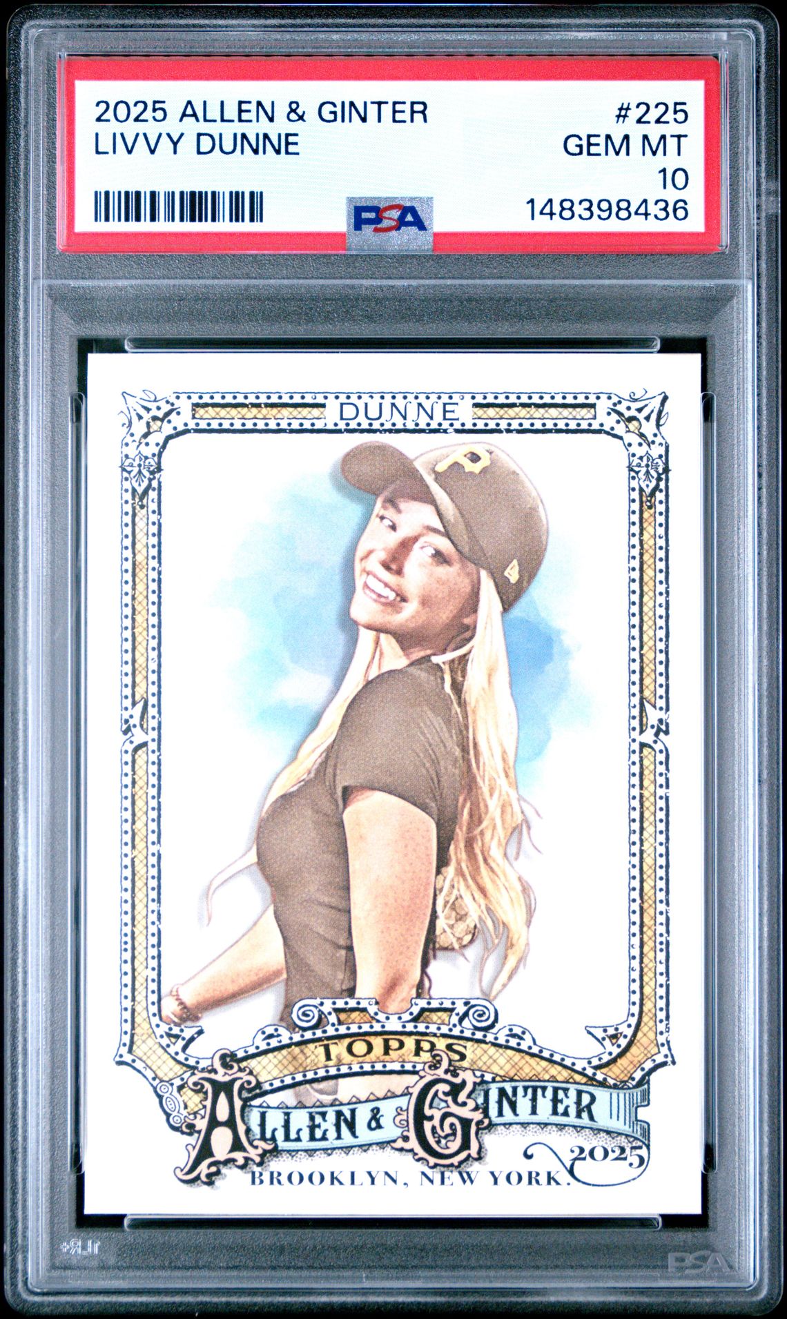 2025 Topps TOPPS ALLEN & GINTER MINI-ALLEN & GINTER #225 Livvy Dunne front