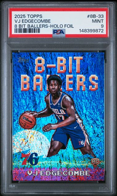 2025 Topps Topps Vjedgecombe 8 Bit Ballers-Holofoil Holo #8B #8b-33 front