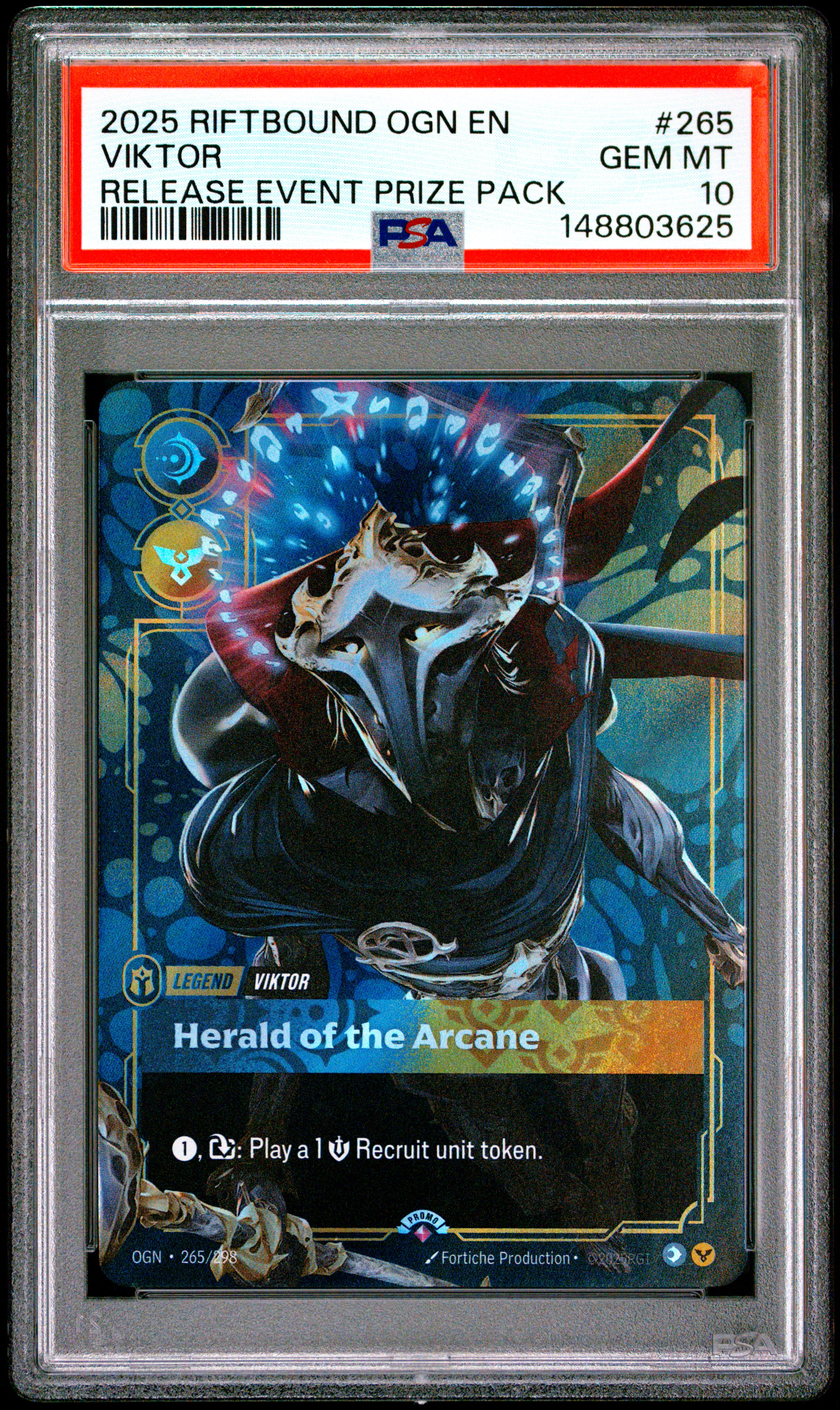 2025 #265 Viktor - Herald of the Arcane PSA 10 Riftbound: League of Legends Ogn-Origins