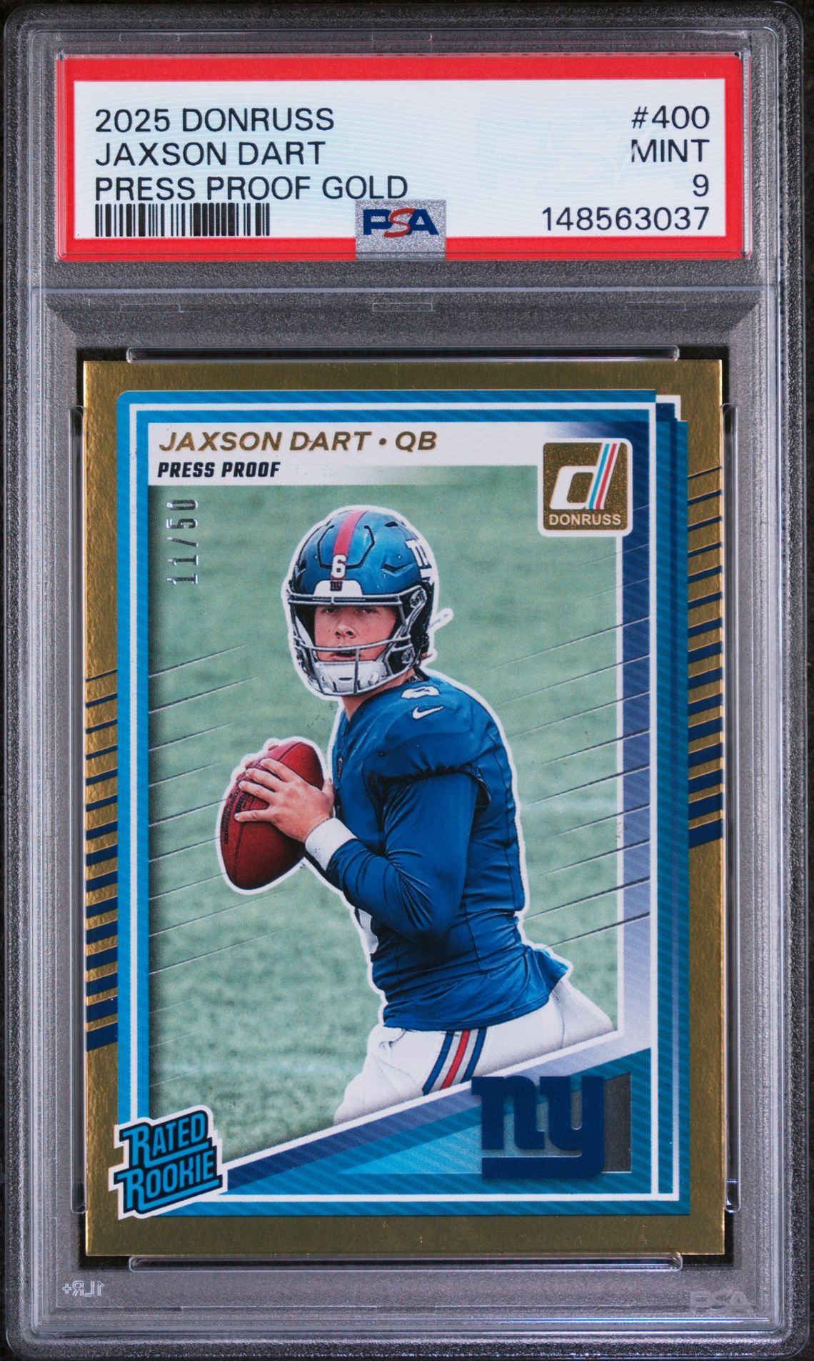 2025 Panini PANINI DONRUSS Gold #400 Jaxson Dart front