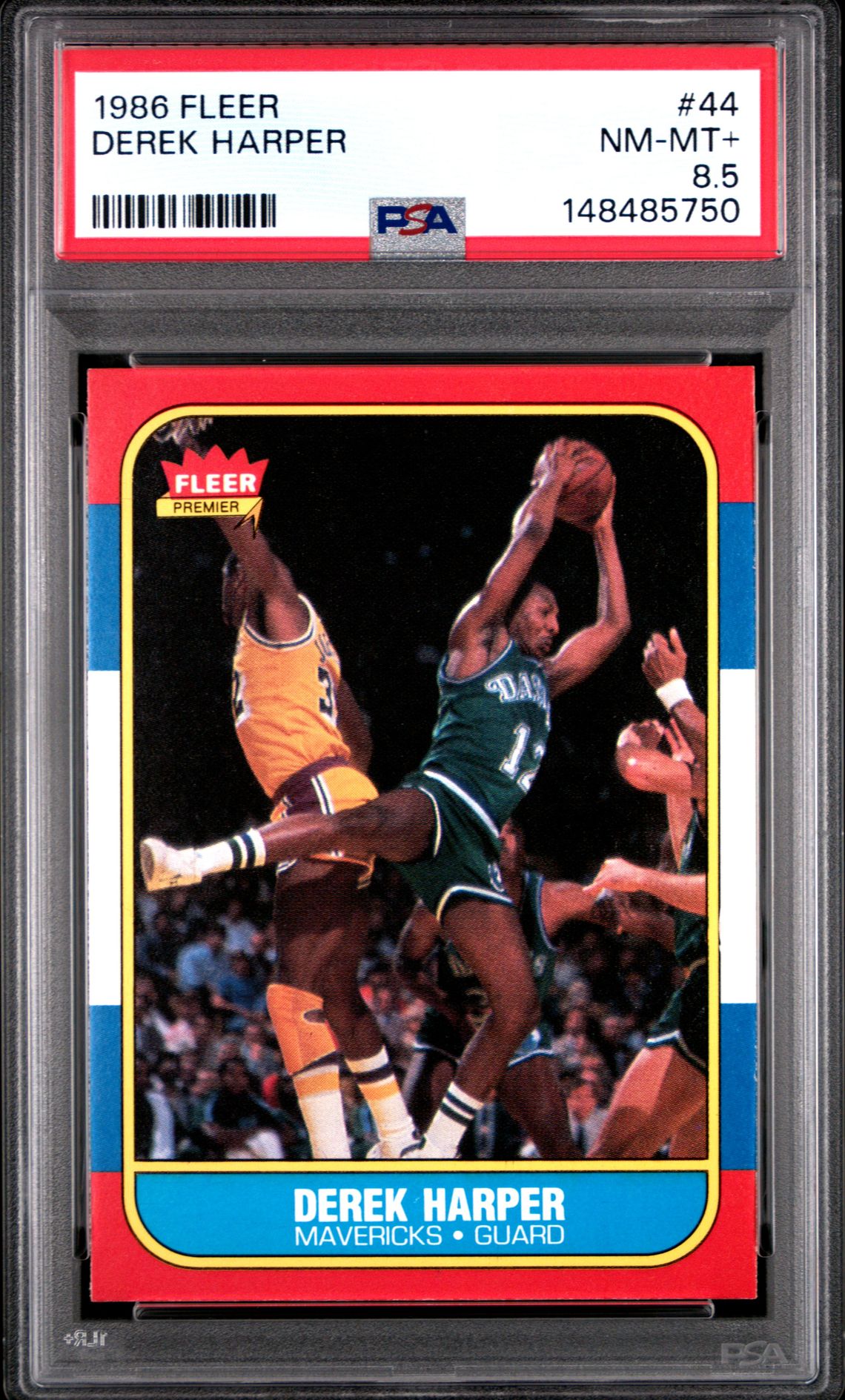 1986 Fleer FLEER #44 Derek Harper front