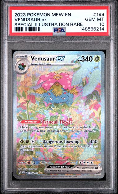 2023 Pokemon POKEMON MEW EN-151 SPECIAL ILLUSTRATION RARE #198 Venusaur Ex front