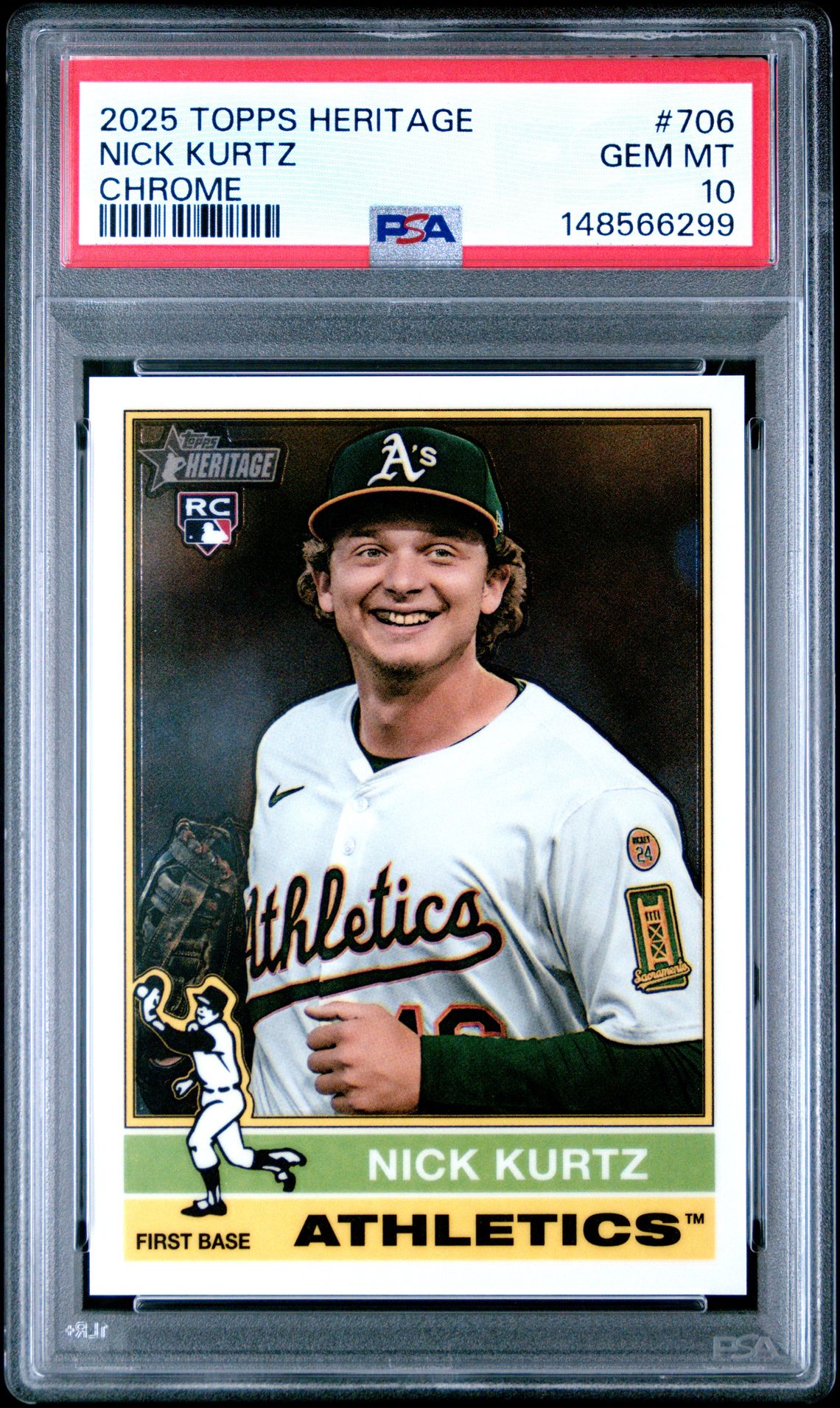 2025 Topps TOPPS HERITAGE Chrome #706 Nick Kurtz front