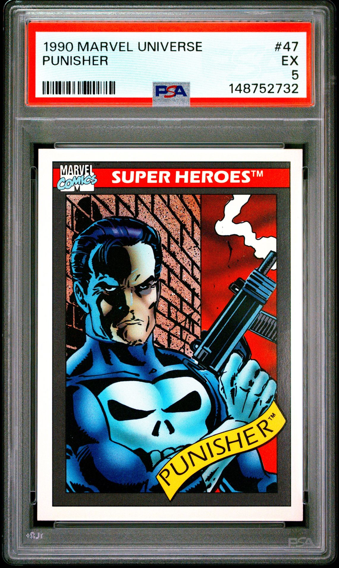 1990 Impel MARVEL UNIVERSE #47 Punisher front
