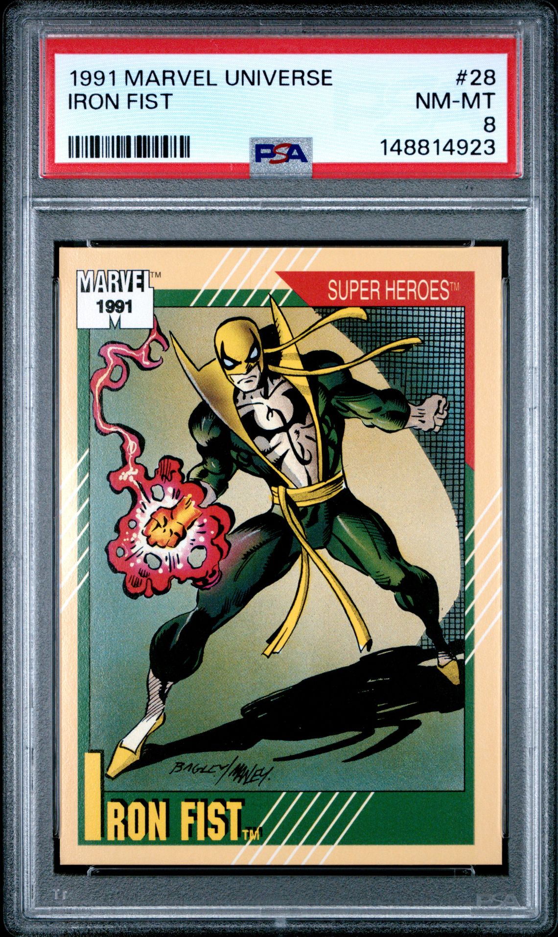 1991 Marvel MARVEL UNIVERSE #28 Iron Fist front