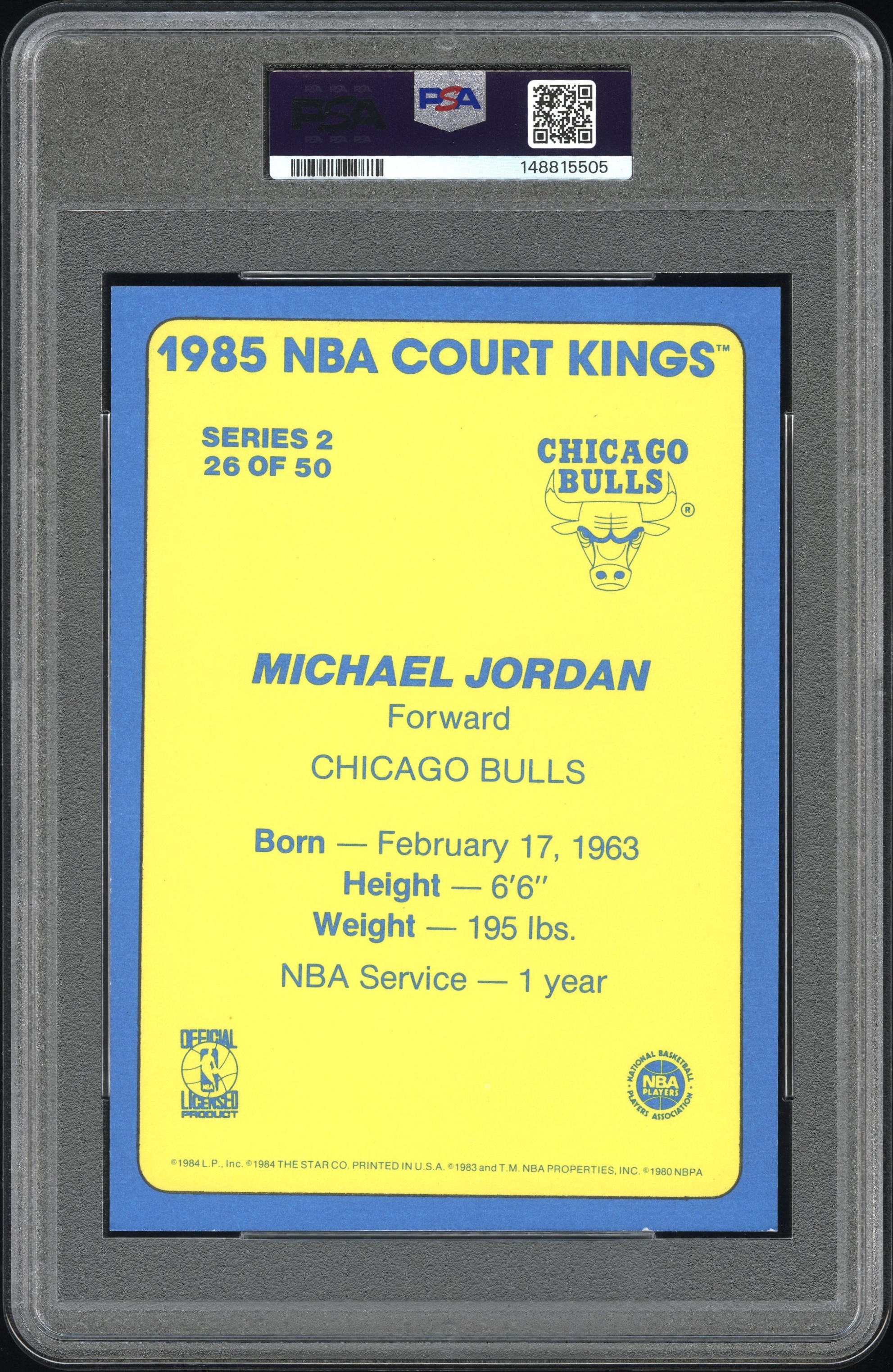 Choppy Collection's 1984-85 Star Court Kings Supers 5x7 Michael