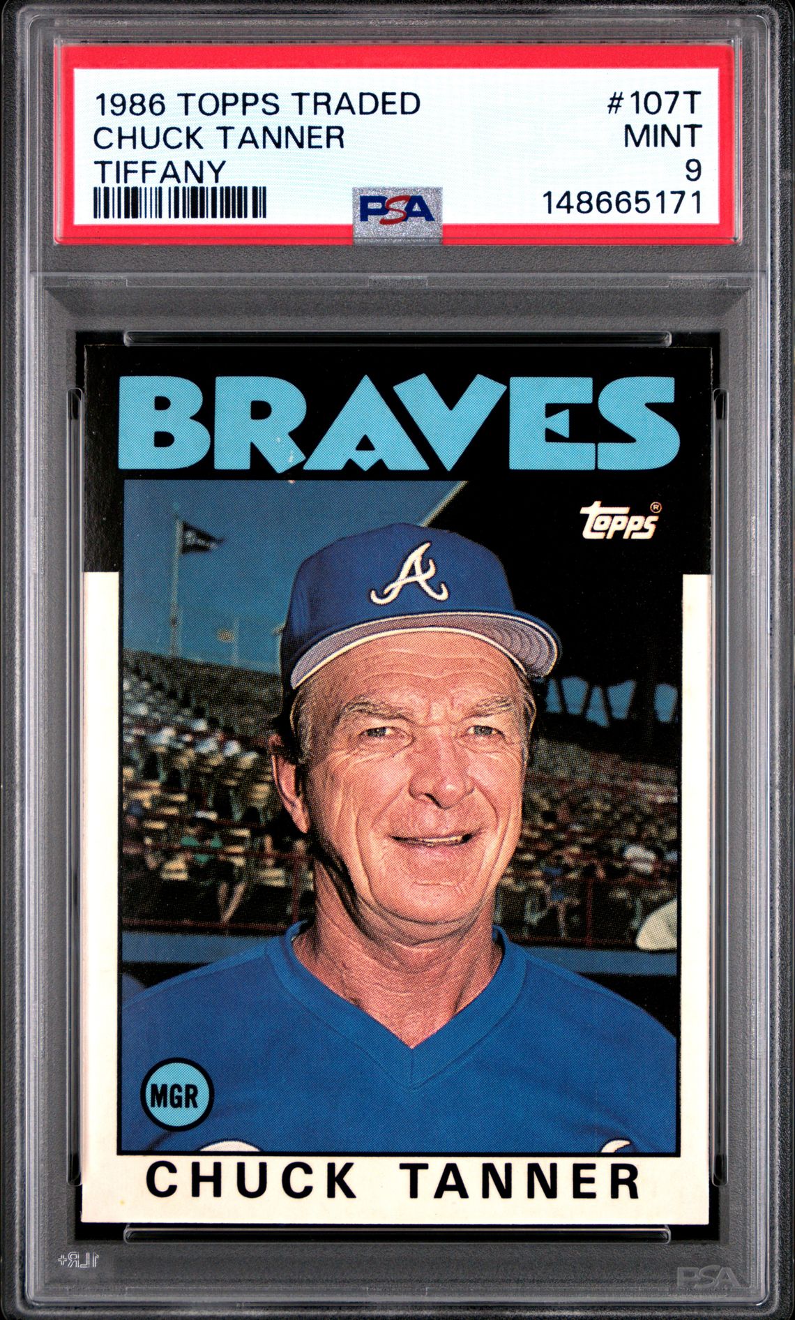 1986 Topps TOPPS TRADED TIFFANY #107T Chuck Tanner front